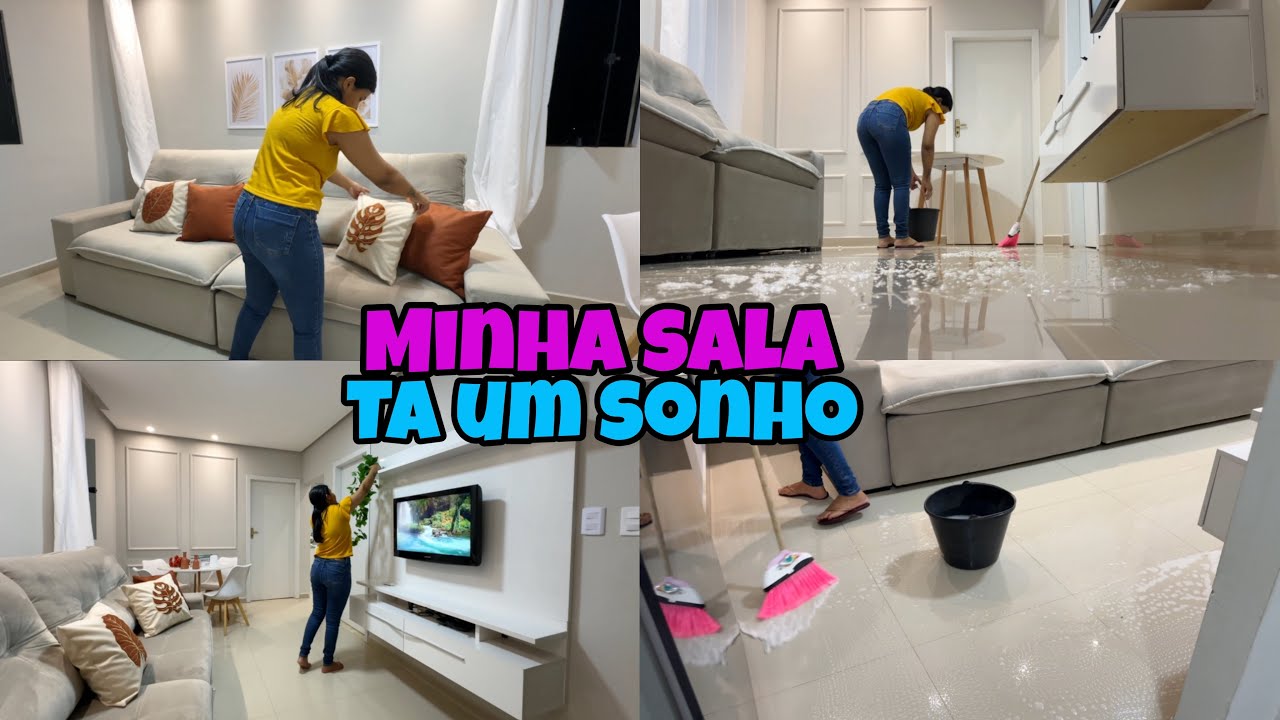 NOSSA SALA FICOU LINDA | TROQUEI TODA A DECORAÇÃO | DEIXEI MINHA SALA UM SONHO 🥰 