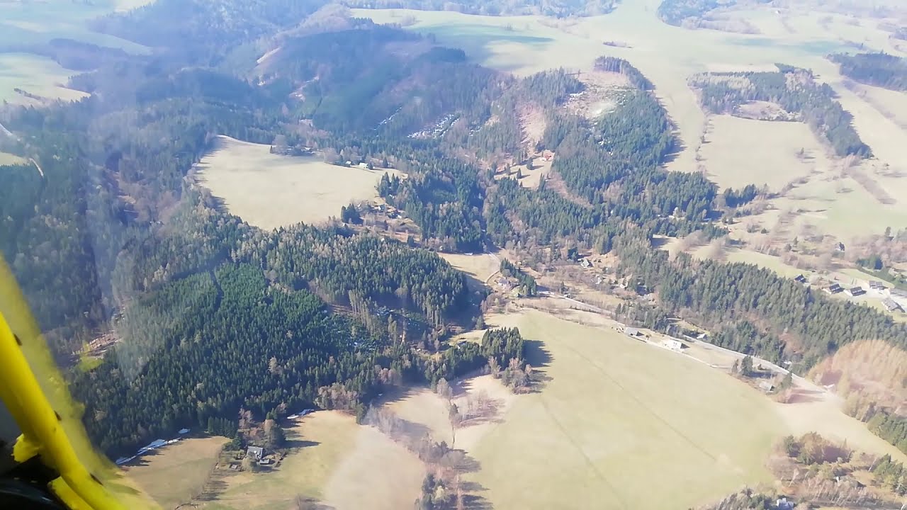 Orlické hory. Říčky a Rokytnice z letadla