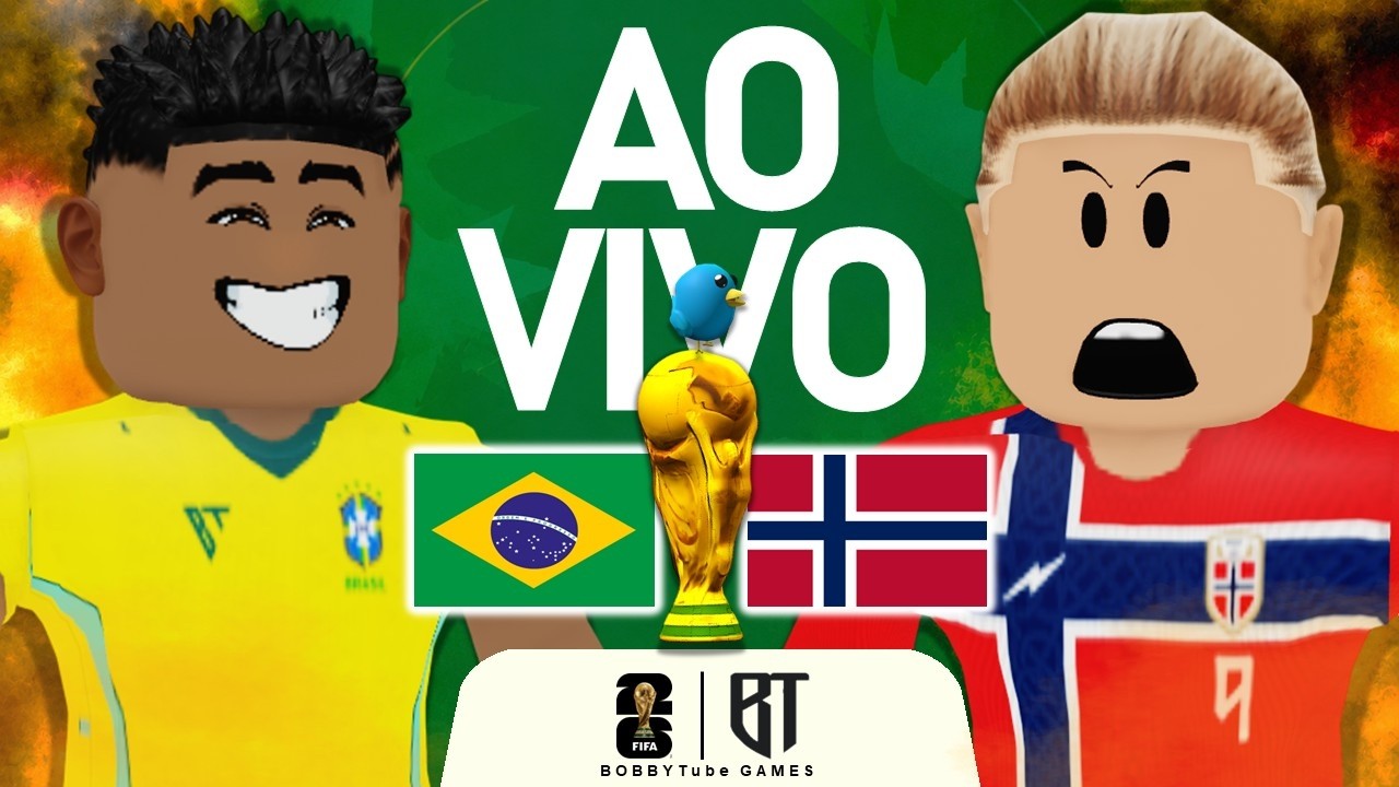 [🔴LIVE ] BRASIL VS NORUEGA | OITAVAS DE FINAL | ROBLOX #summerofgoals