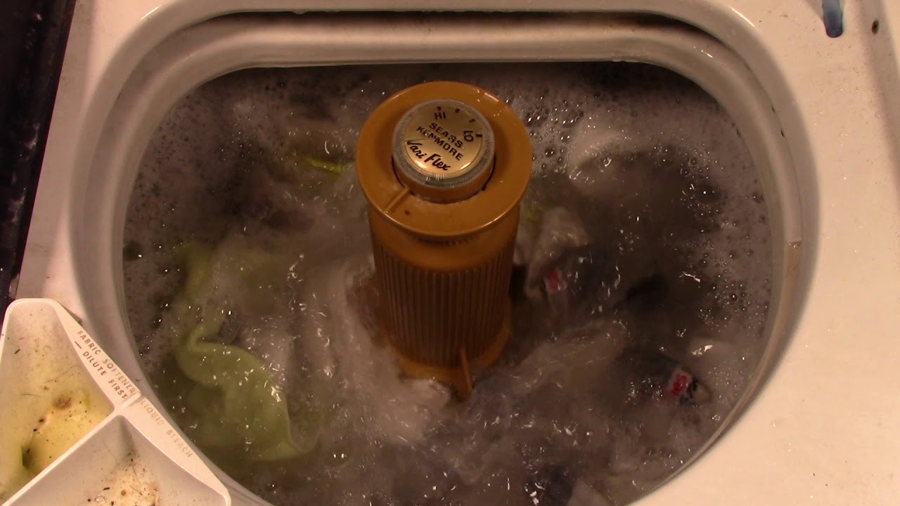 Full Wash: 1972 Kenmore Washer Small Load of Whites