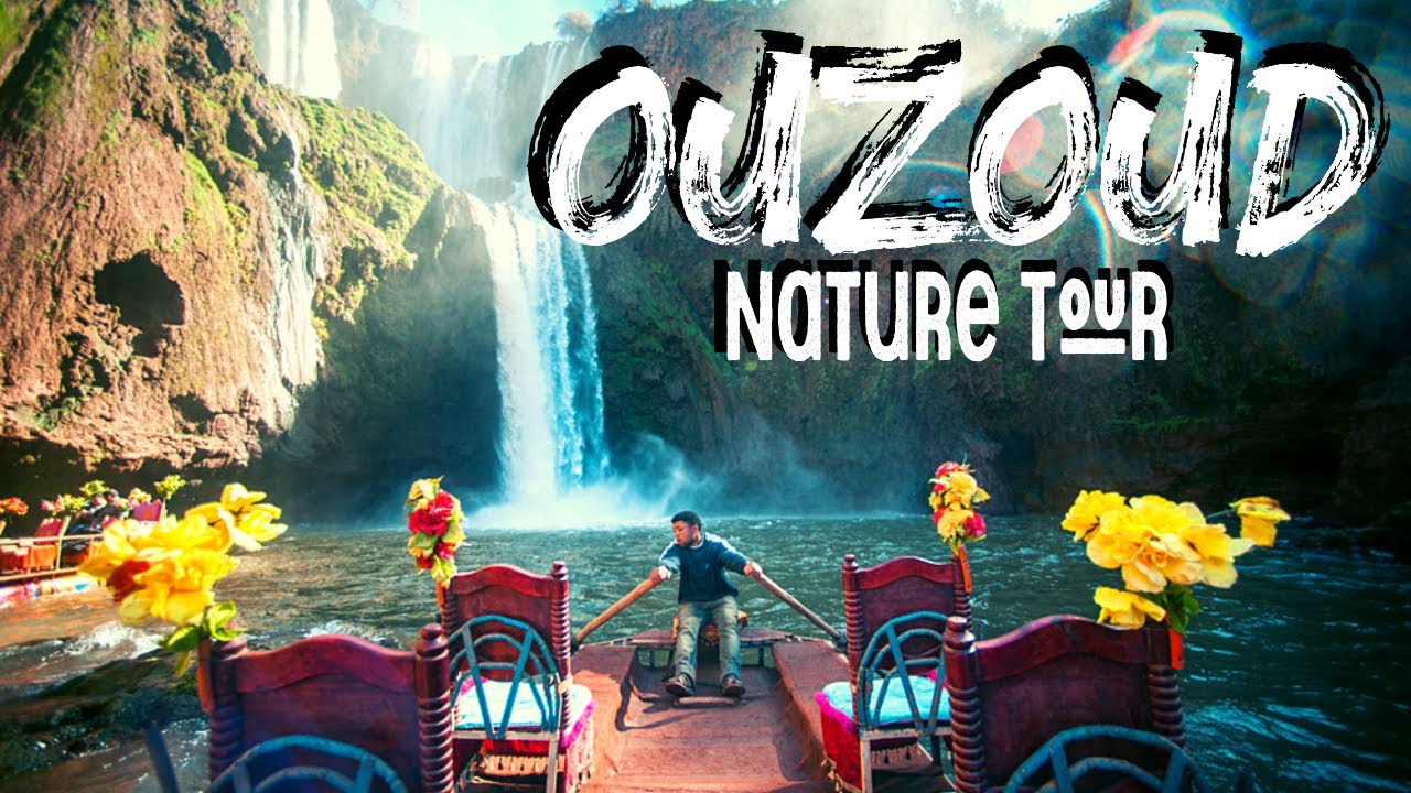 Beni Mellal City Tour l Morocco Ouzoud waterfalls & Ain Asserdoun Garden  [Cinematic Film HD ] 🏞🗺