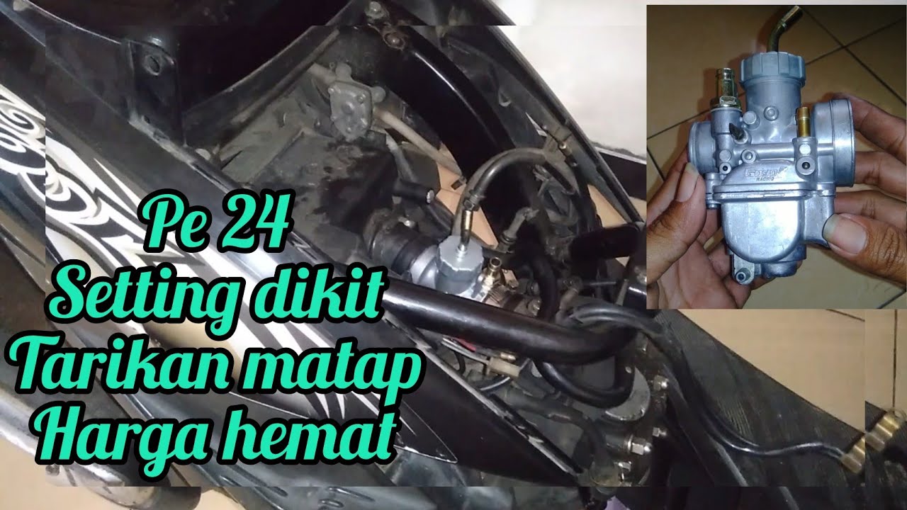 setting mio pake karburator pe 24 / goyo