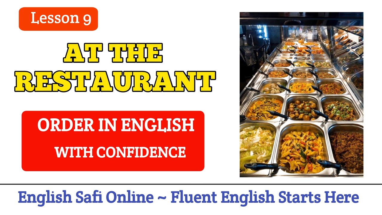 Ongea English Ukiwa Restaurant Bila Presha | Sentensi Muhimu za Ku-Order Chakula Haraka