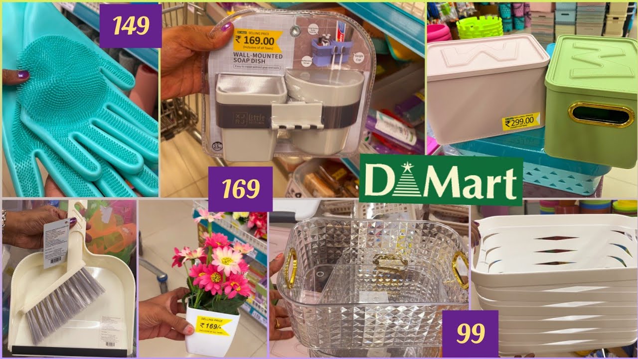 Dmart latest offers, very useful storage organisers starts ₹49, baskets, boxes, cleaning items, bags