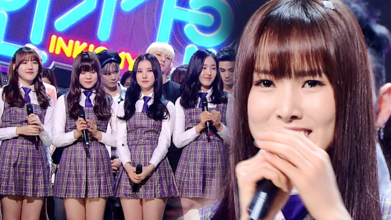 «Inkigayo WIN» выпустила популярное 1-е место | Girlfriend (GFRIEND) - бегущая (грубая) 20160221