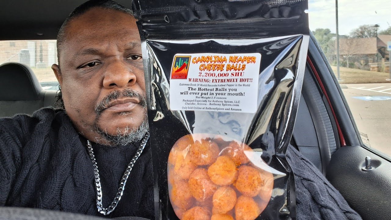 CAROLINA REAPER CHEES BALLS. THE HOTTEST BALLS YOU WILL EVER PUT IN YOUR MOUTH