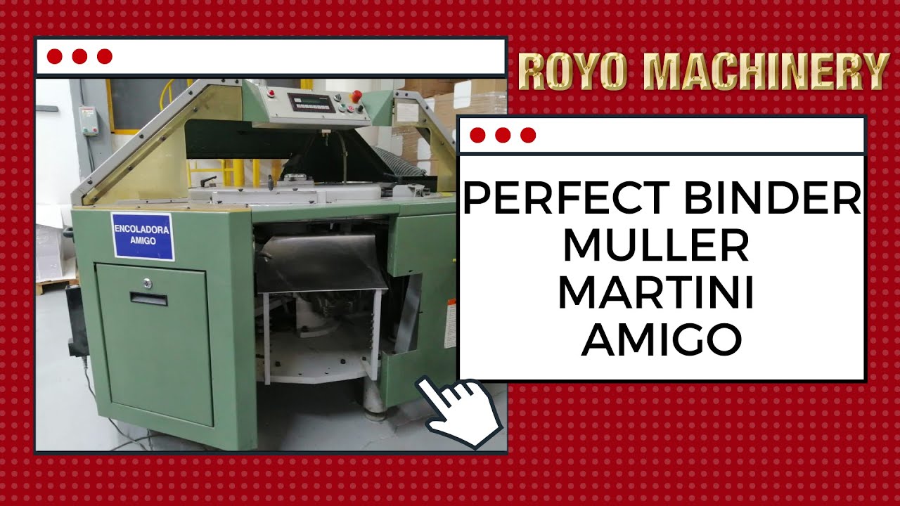 Perfect Binder Muller Martini Amigo | Encuadernadora en Rustica Muller Martini Amigo