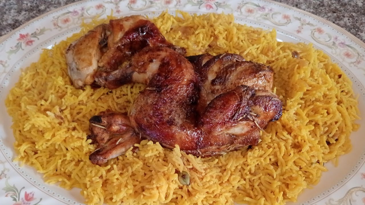 طبق رز مندي والدجاج ما بين الحلاوة والملوحة بتتبيلة 😍😍