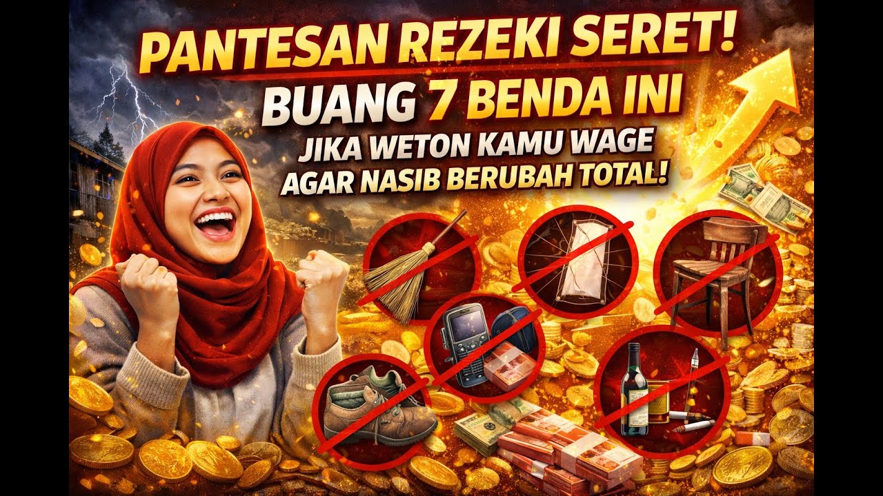 Pantesan Rezeki Serat! Buang 7 Benda Ini Jika Weton Kamu Wage Agar Nasib Berubah Total