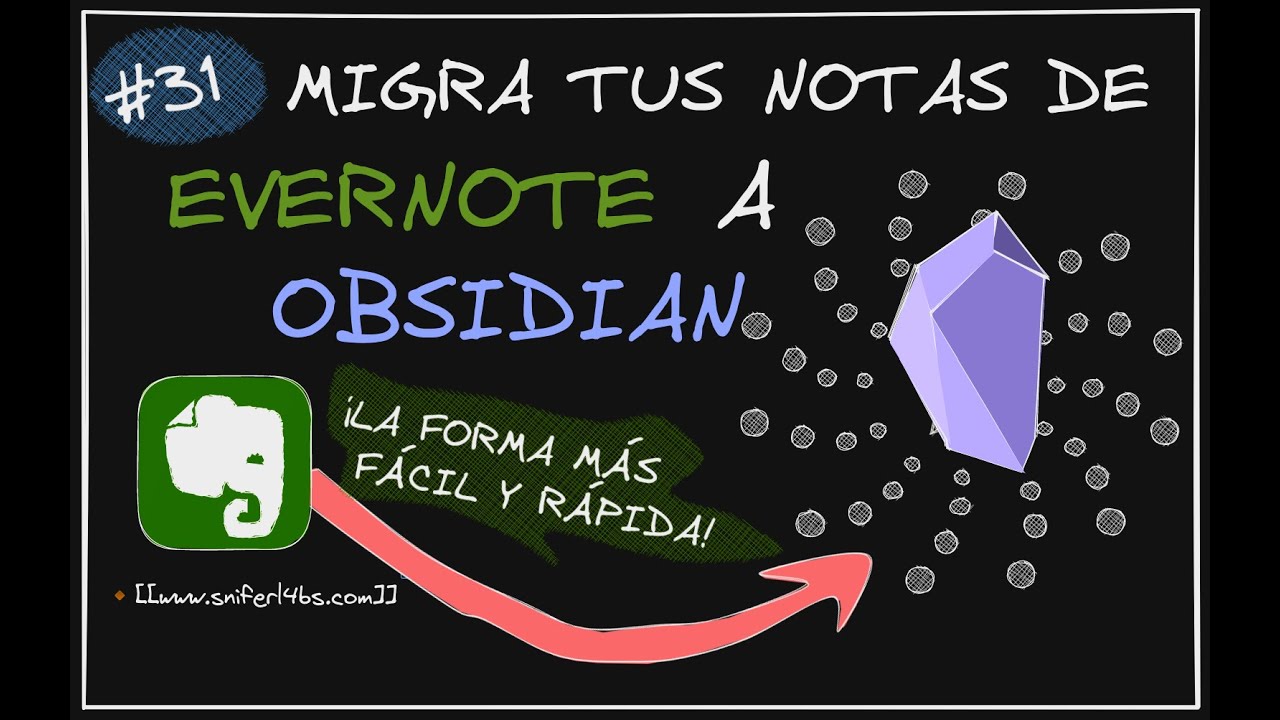 #31 Migrar notas de Evernote a Obsidian Simple y Fácil!