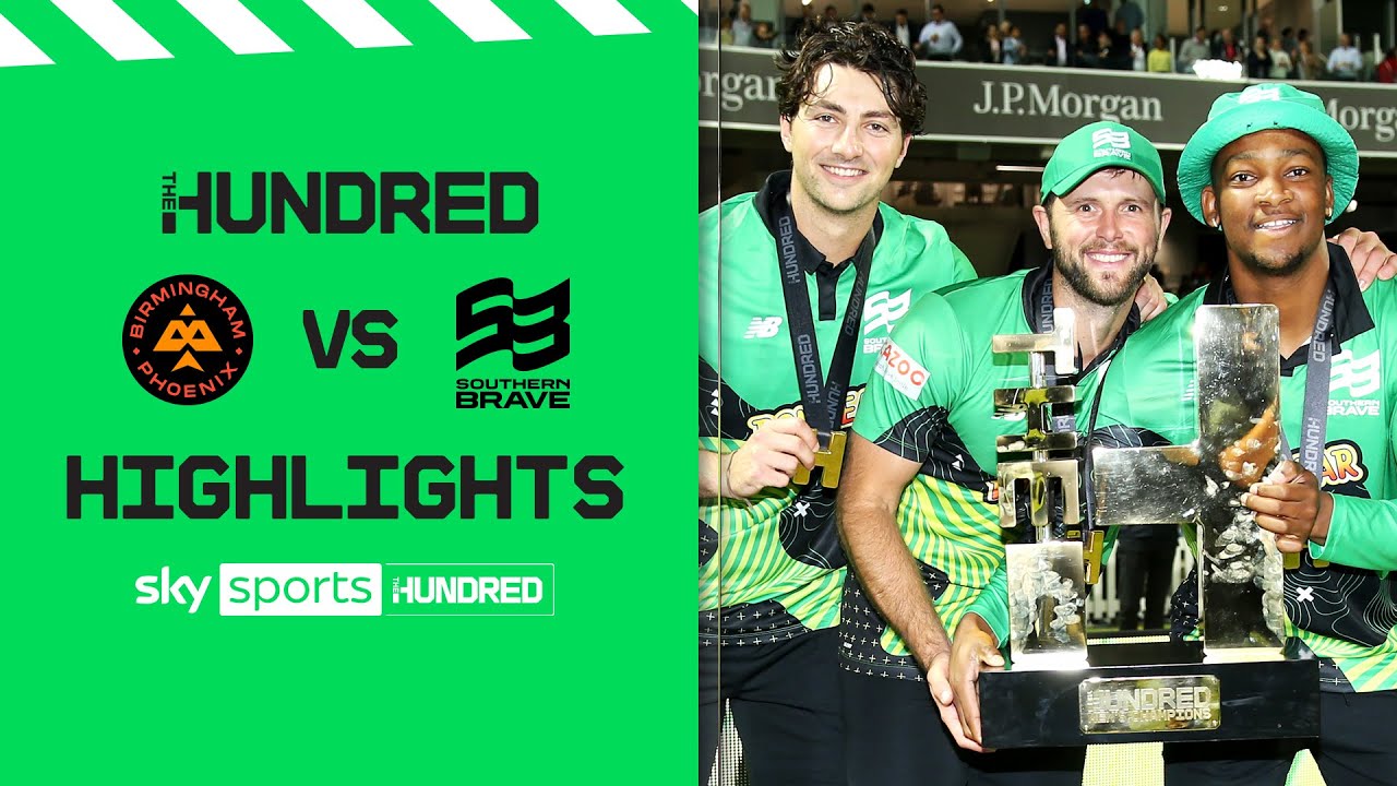 Southern Brave win The Hundred final | Birmingham Phoenix vs Southern Brave | The Hundred Highlights