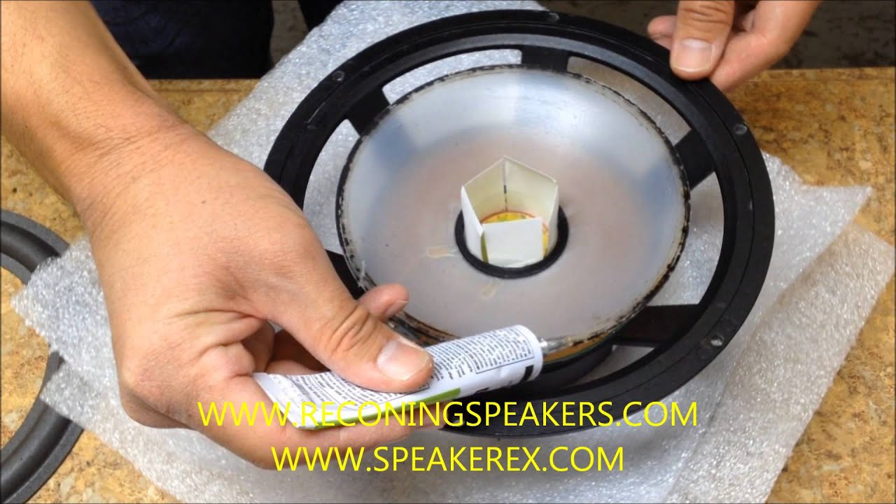 How to Refoam a Speaker with a Polypropylene Cone