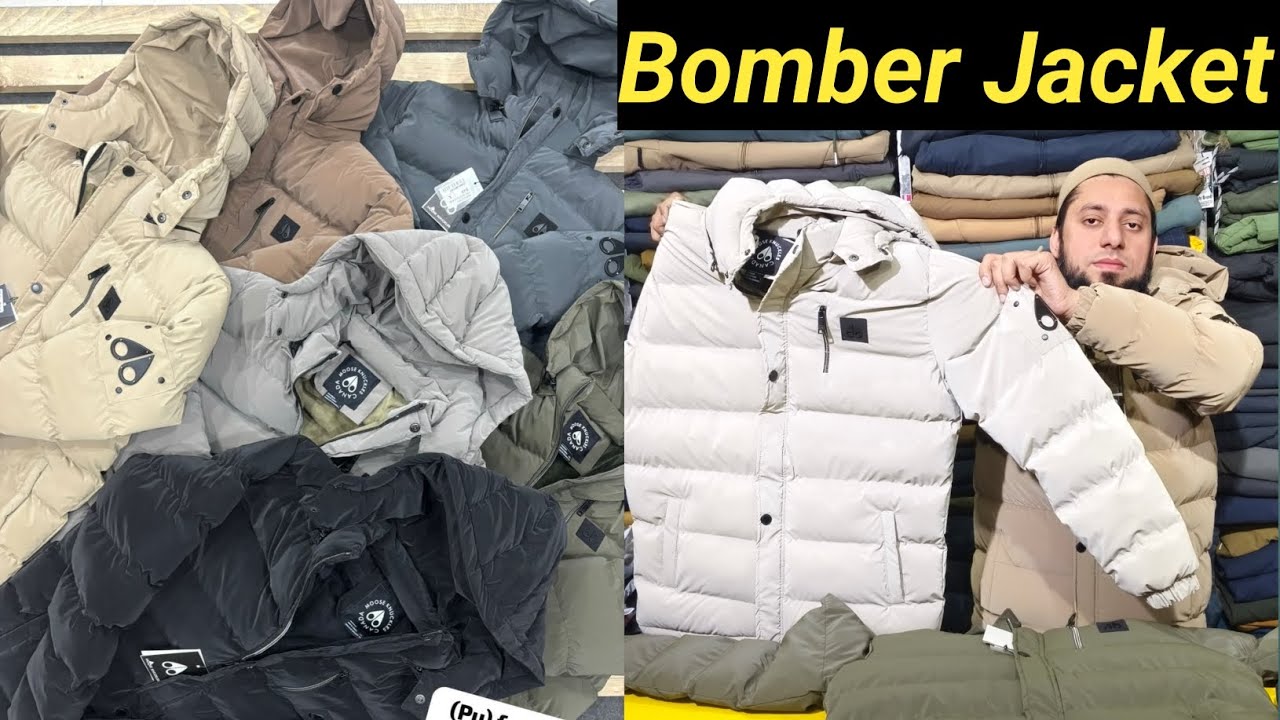 Bomber Jacket Best quality|| Moose Knuckles Brand . heavy quality Retail Store
