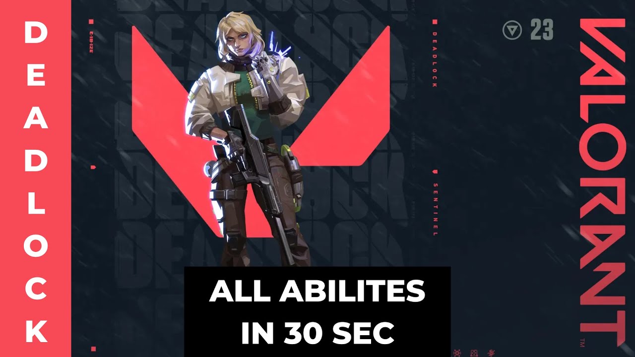 Valorant new Agent DeadLock Abilities in 30 sec (Agent 23)