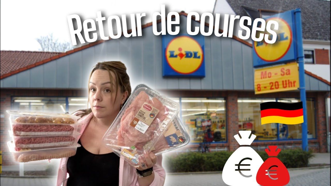 ⌜Retour de courses⌝ Lidl en Allemagne 🇩🇪 Beaucoup de Viande 🥩