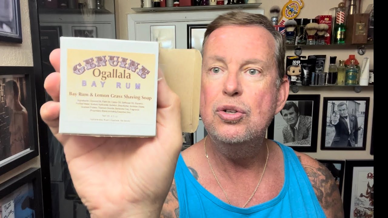 Ogallala Bay Rum Soap, Supply SE Razor, Atomic Age Bay Rum AS & KENSURFS Summer 2022 Synthetic Brush
