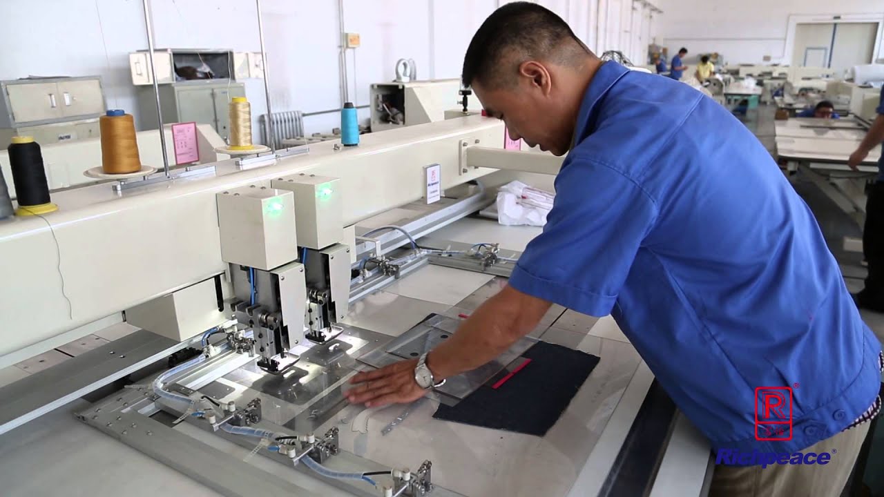Getonagain Twin Heads Automatic Sewing Machine - Jeans Pocket Production #getonagain