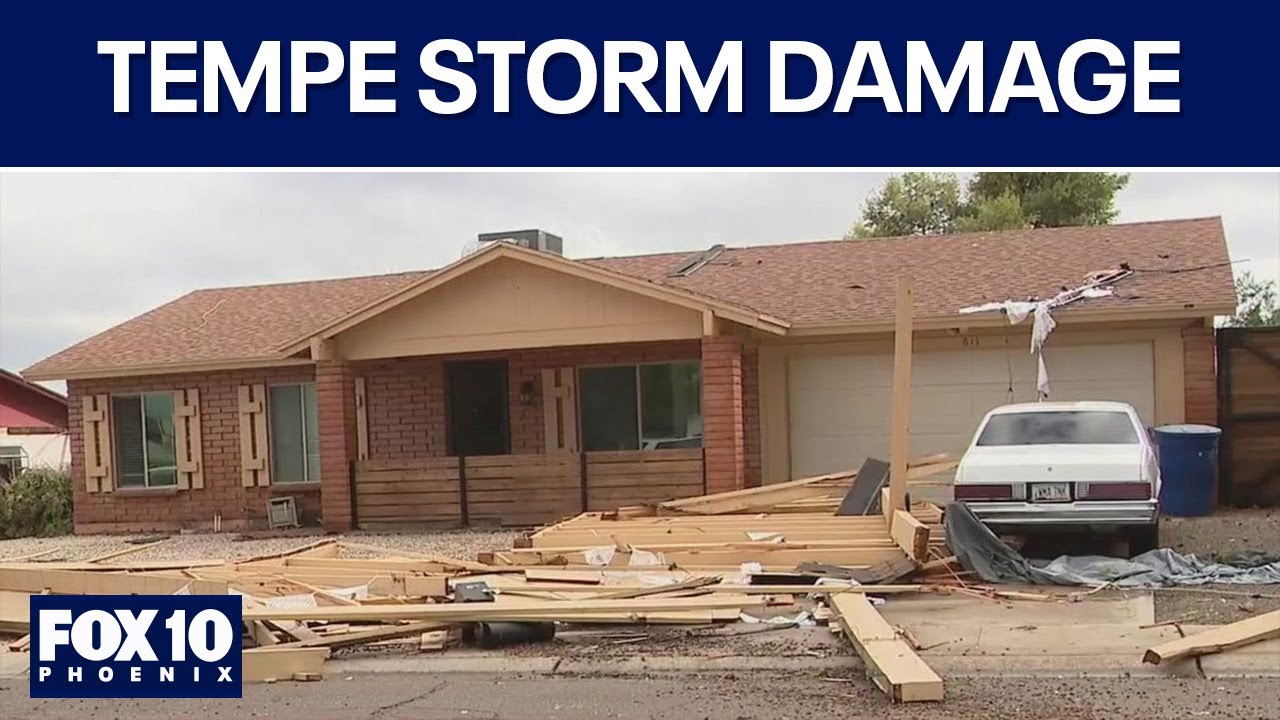 Severe thunderstorms causes widespread damage in Tempe | FOX 10 Phoenix