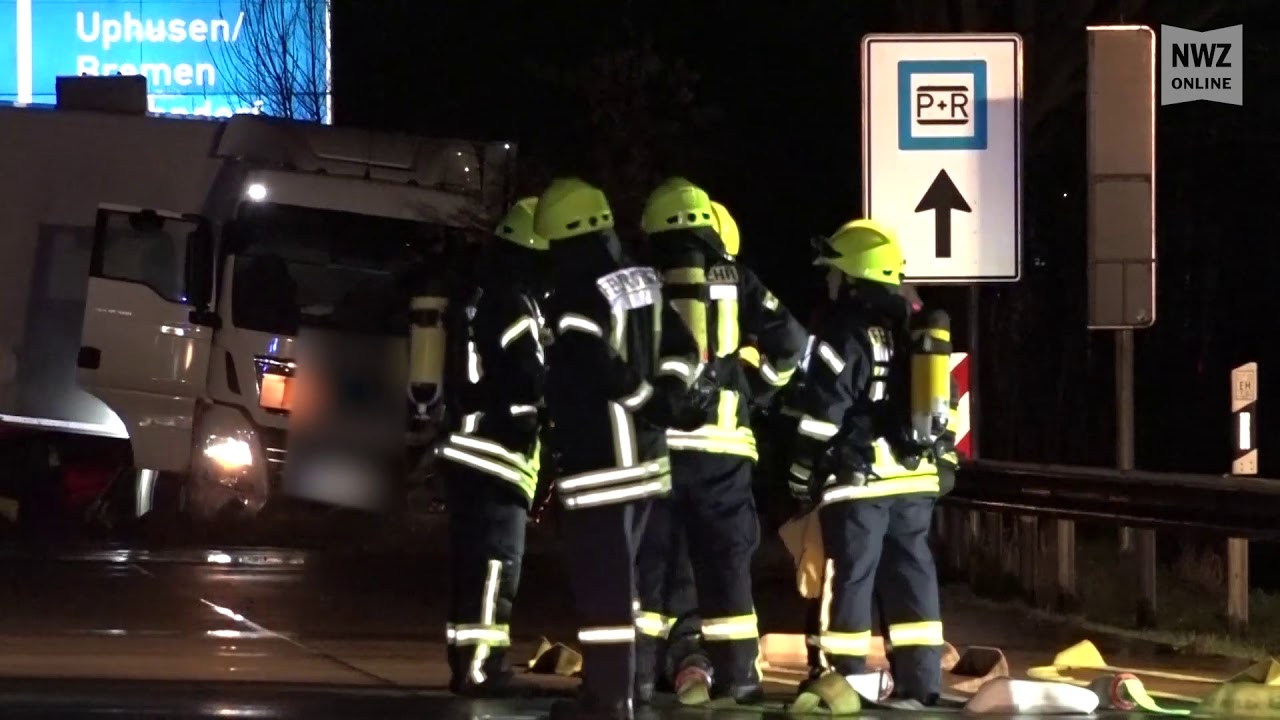 LKW-Unfall auf der A1 bei Uphusen