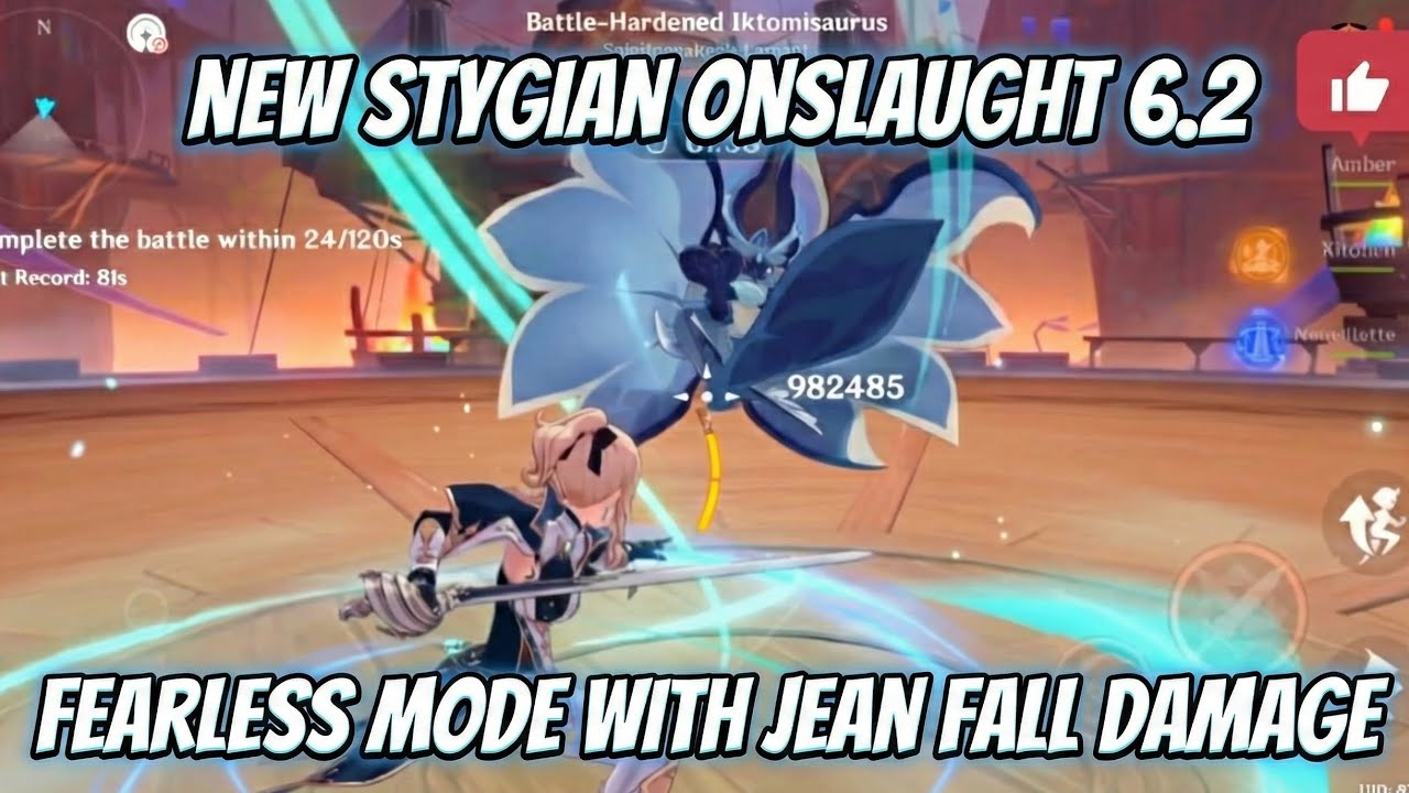New Stygian Onslaught 6.2 Fearless mode complete with Jean Fall Damage