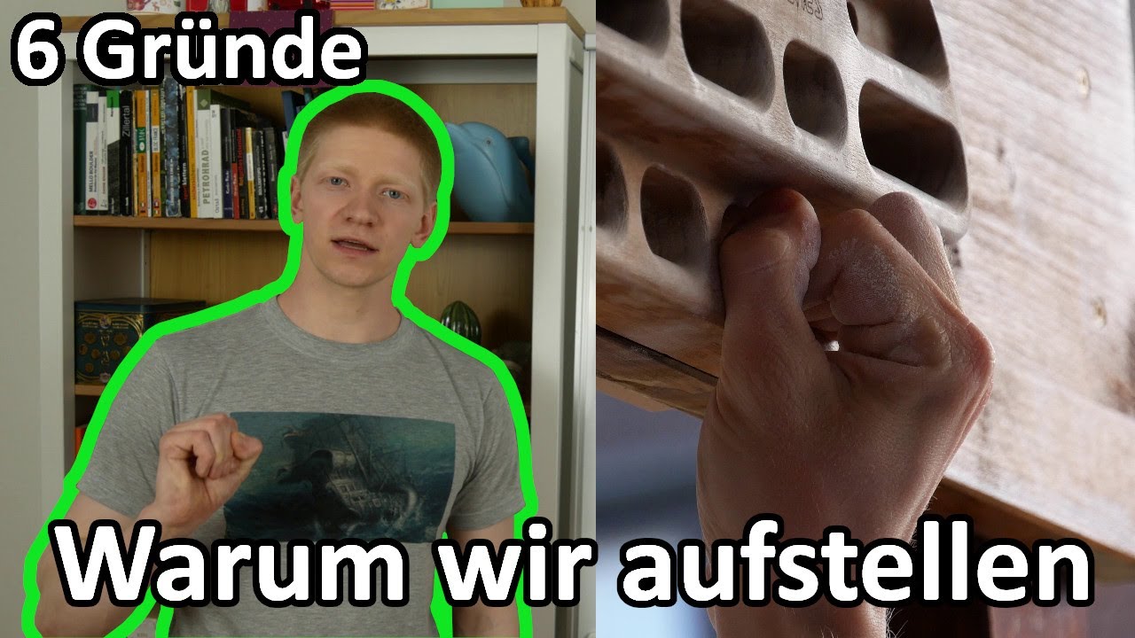 Warum wir beim Klettern aufstellen! | 6 Gründe | Physiotherapie für Kletterer
