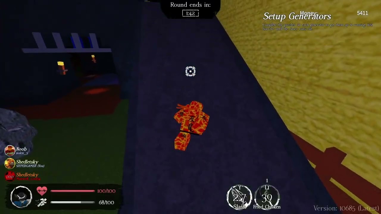 Forsaken survivor gameplay (Awesome ninja and spectating) #forsaken #gameplay #roblox 