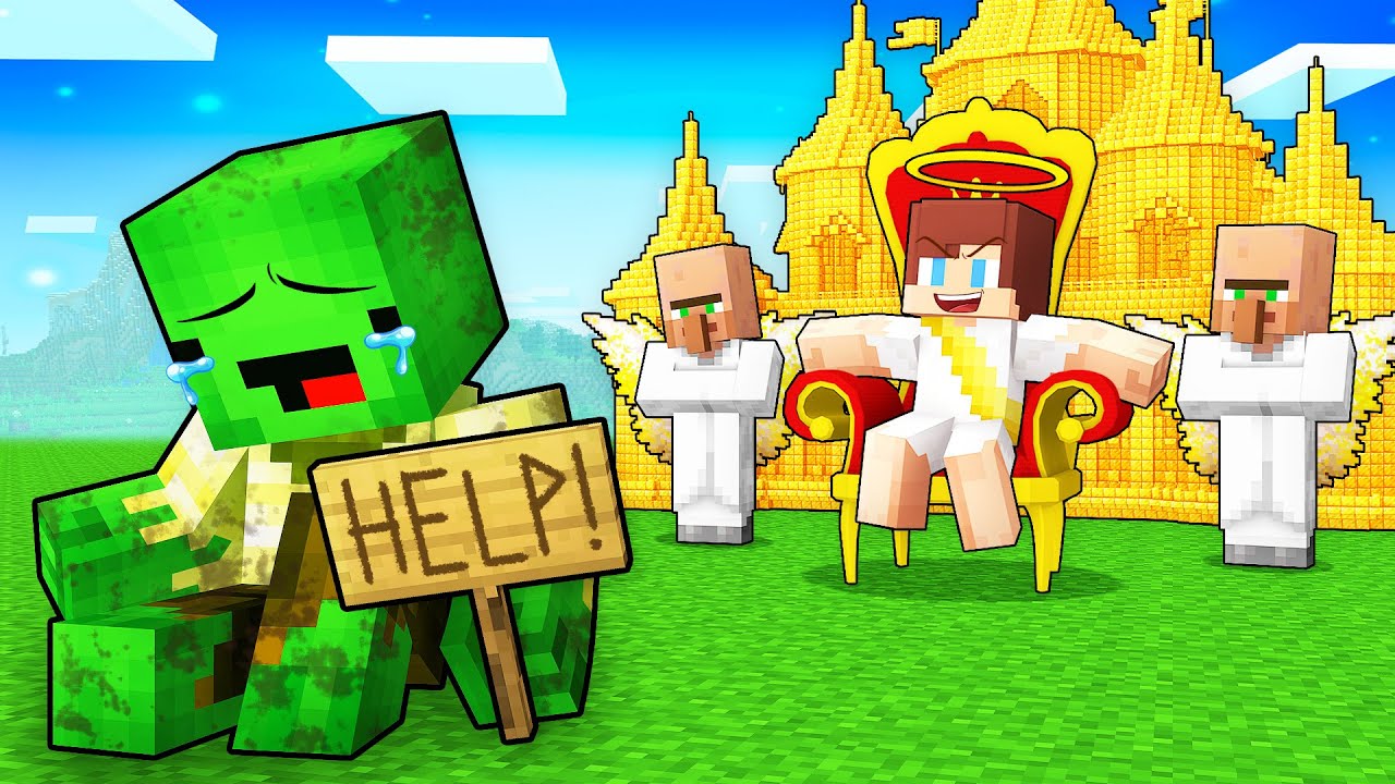 JJ Became a God and Kicked Mikey Out in Minecraft (Maizen)