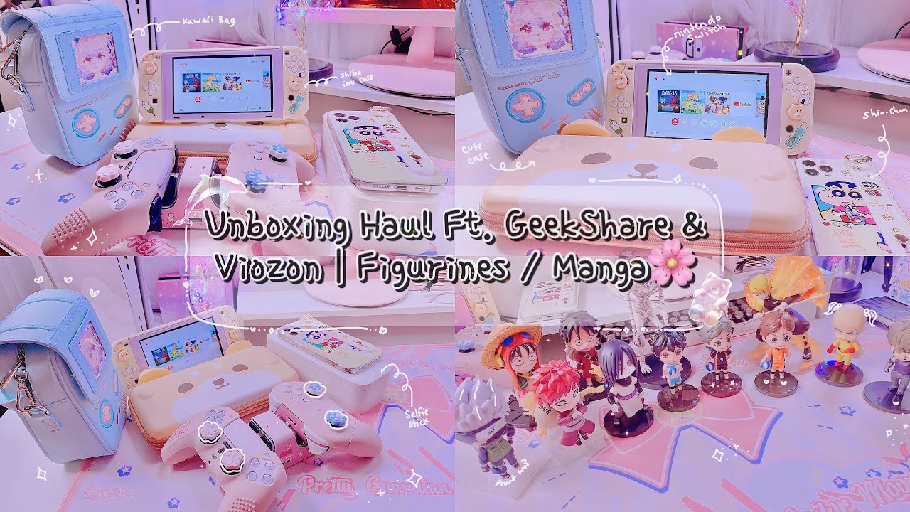 Unboxing Haul ft GeekShare & Viozon | Kawaii Stuff for Ps5 & Switch | Anime/ Manga/ Figurines 🌸