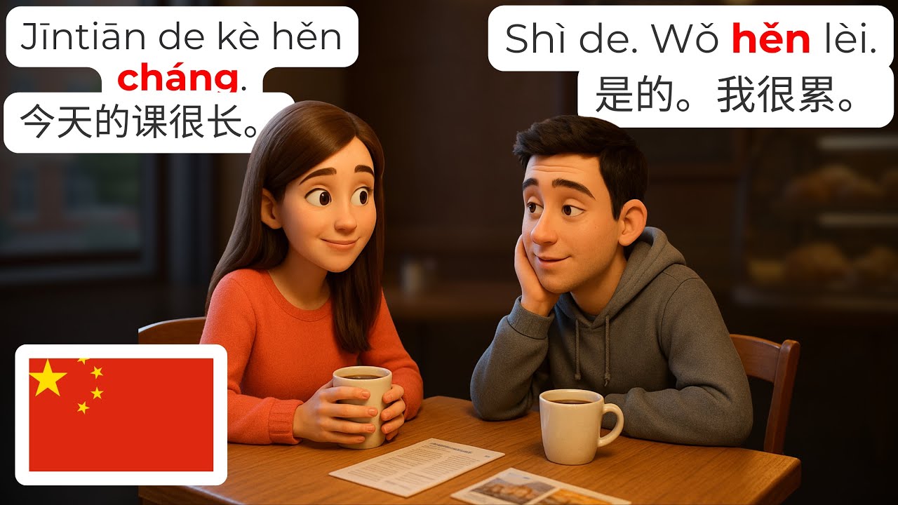 🇨🇳 Ежедневные Диалоги в Языковой Школе | HSK1-2 | Учите Китайский | Лёгкий Китайский Мандарин дл...