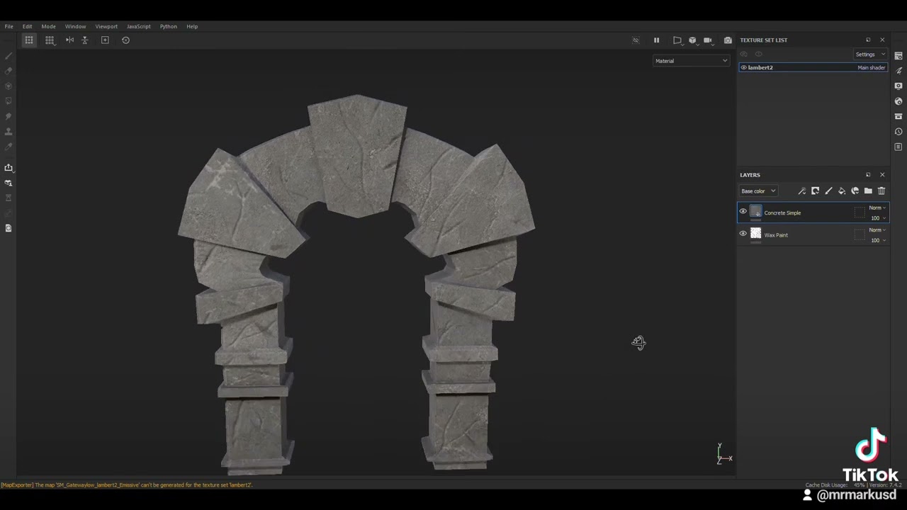 Gate Entrance in Maya, Zbrush, Adobe Substance,  Unreal Engine