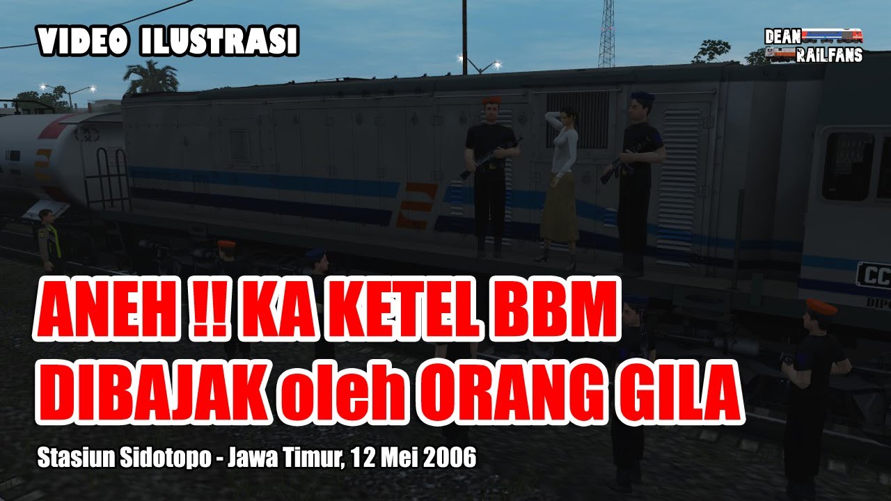 KOK BISA ⁉️😱 KA KETEL BBM DIBAJAK ORANG GILA ‼️ | Train Simulator