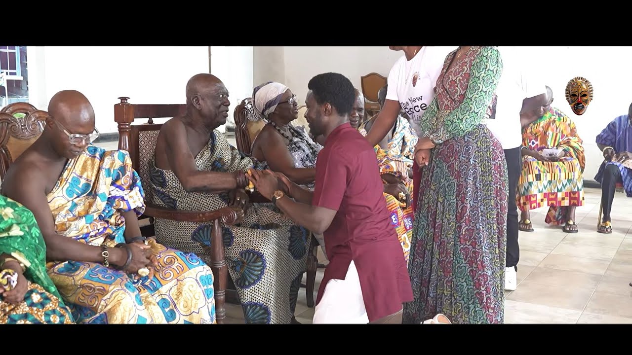 Nana Kwame Bediako's courtesy call on Osabarima Kwesi Atta II, the Oguaa Omanhene of Cape Coast