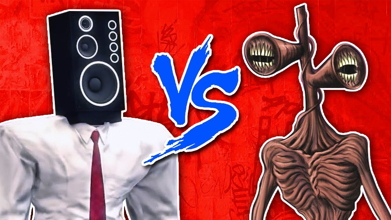 Big Speaker Man (Skibidi Toilet) Vs Siren Head (Cabeça de Sirene) - Batalha de rap