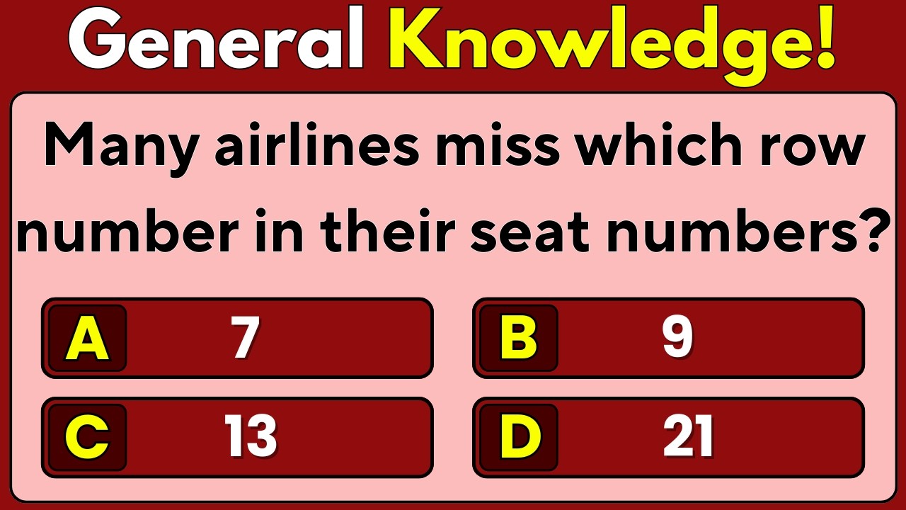 General Knowledge | General Knowledge Quiz | Quiz | Trivia Quiz | GK | Mixed Trivia | Pub Quiz