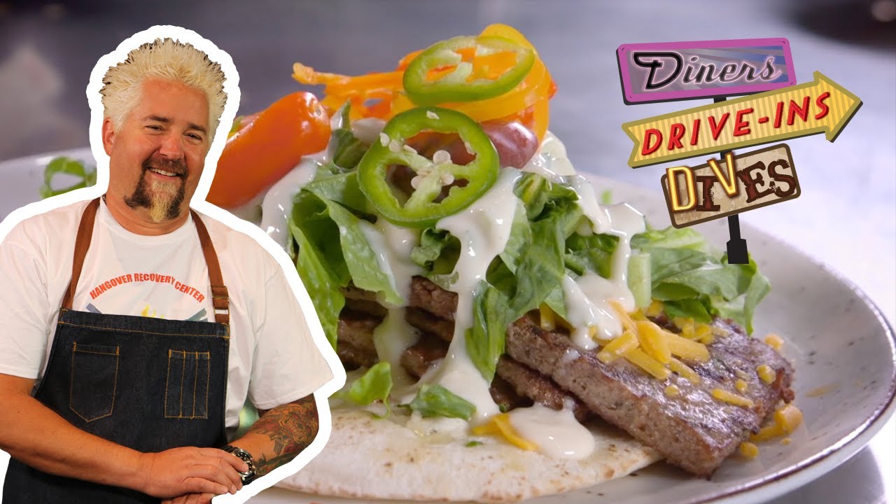 Canadian East Coast Donair Sandwich | Diners, Drive-ins and Dives with Guy Fieri | Food Network