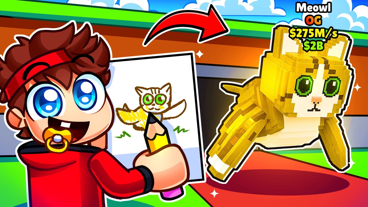 Tout ce que bébé Talcado DESSINE prend VIE sur Steal à Brainrot !