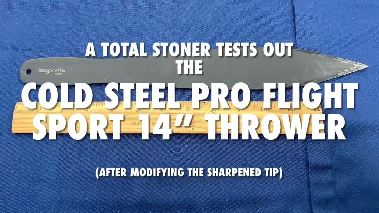 Knife Throwing Cold Steel 14” Pro Flight Sport | feat. Stoney G.