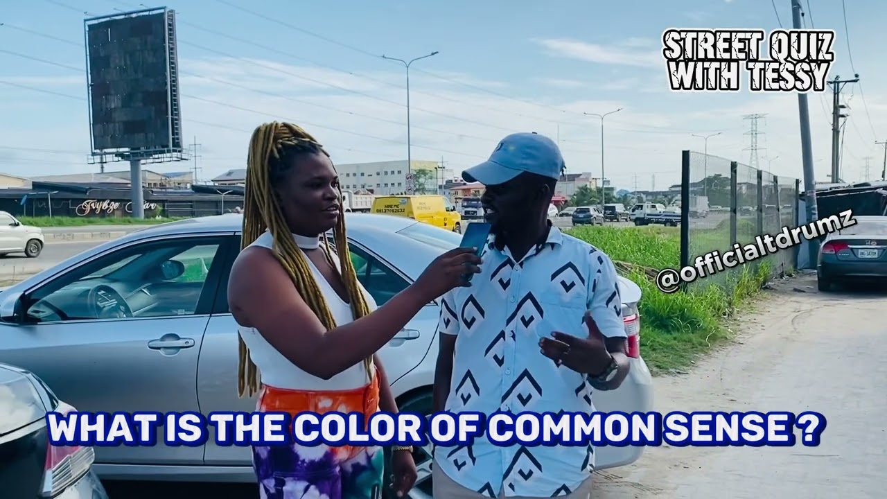 WHAT IS THE COLOR OF COMMON SENSE ? STREET QUIZ | FUNNY VIDEOS | FUNNY AFRICAN VIDEOS