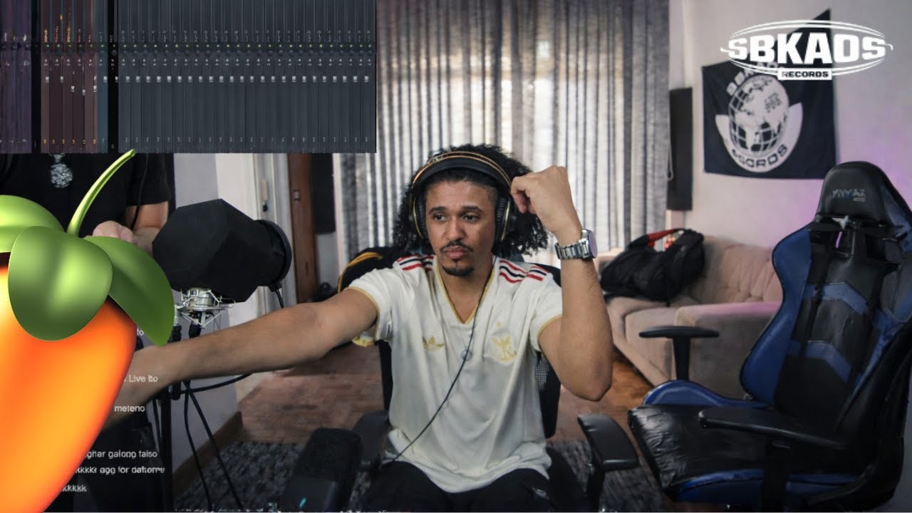 D$ LUQI GRAVANDO UM PLUG EM LIVE