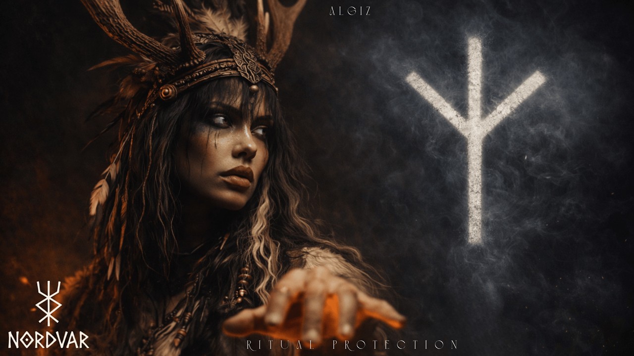 ALGIZ &ndash; Protection Rune | Norse Galdr Chant (Dark Ritual in OLD NORSE)