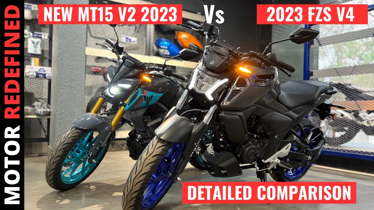 2023 Yamaha FZS V4 Vs Yamaha MT15 V2 New Model Comparison | What To Buy? Motor Redefined.