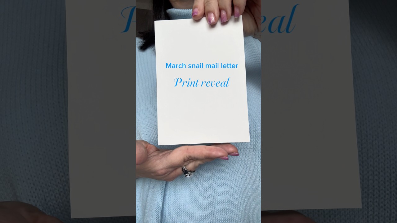 March art letter is all about snowdrops 🌱 #snailmail #art #painting #smallbusiness #floralpainting