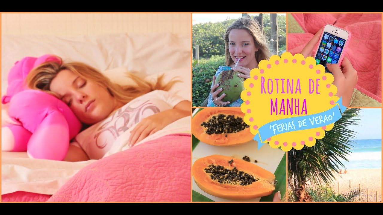 Morning Routine/Rotina de manhã nas férias!