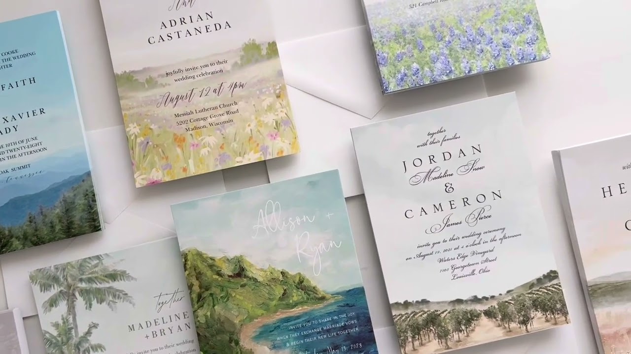 Stunning Wedding Invitations Inspired by America&rsquo;s Landscapes &ndash; Affordable & Beautiful!