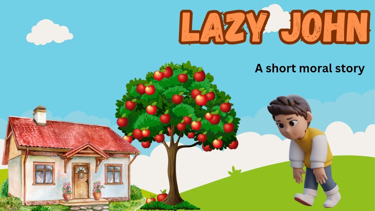Lazy John | Moral Story in English | Tiny Tales |1 minute stories | Audiobook