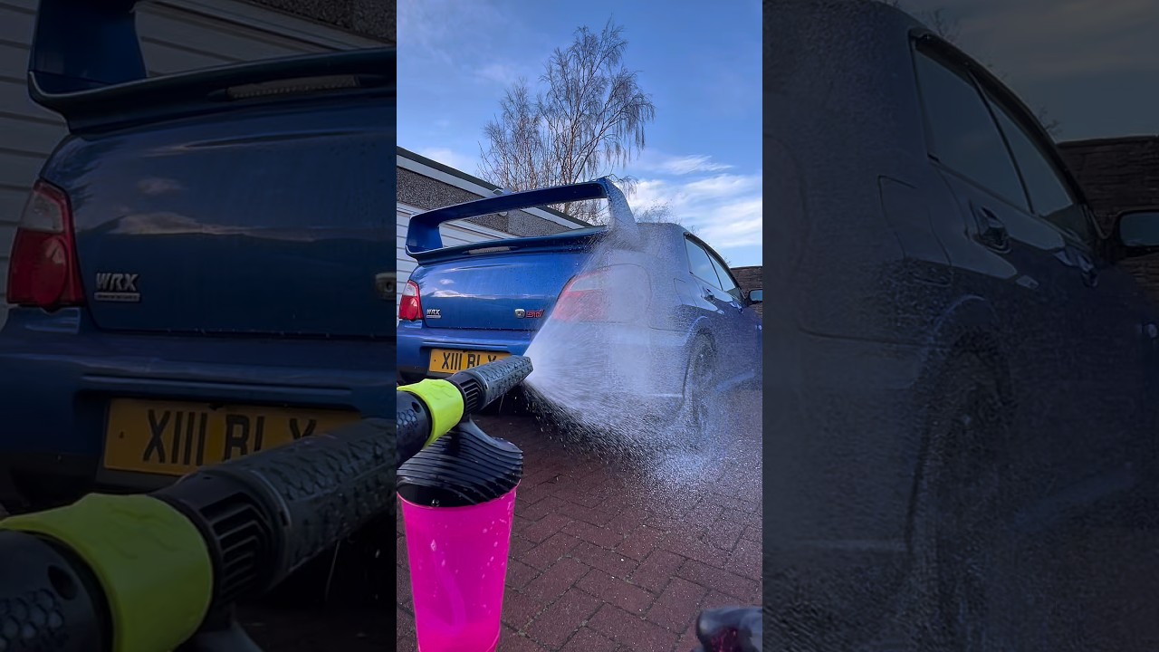 You found the pressure washer designed for car enthusiasts 😍 #asmr #satisfying #carwashing