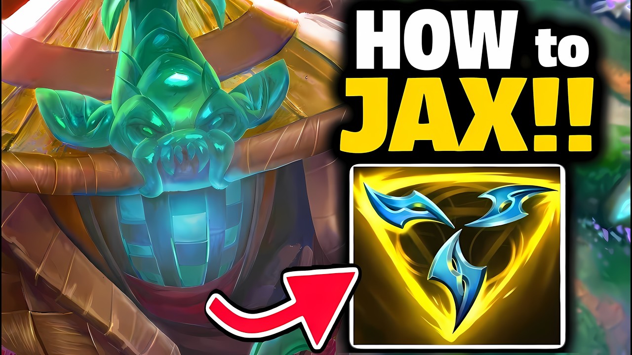 jungle JAX is VERY EASY for LOW ELO in SEASON 16!!!