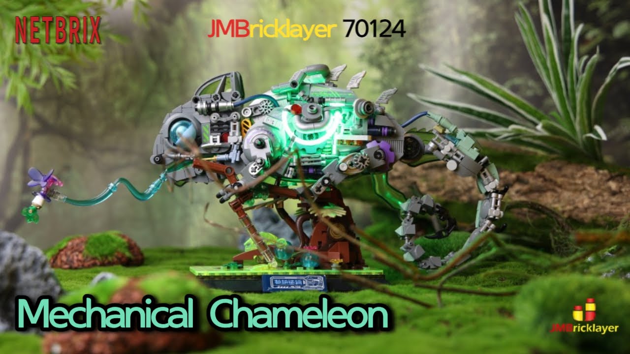 JMBricklayer Mechanical Chameleon 70124 Brick - Speed build & Review ⚡️ 메카닉 카멜레온