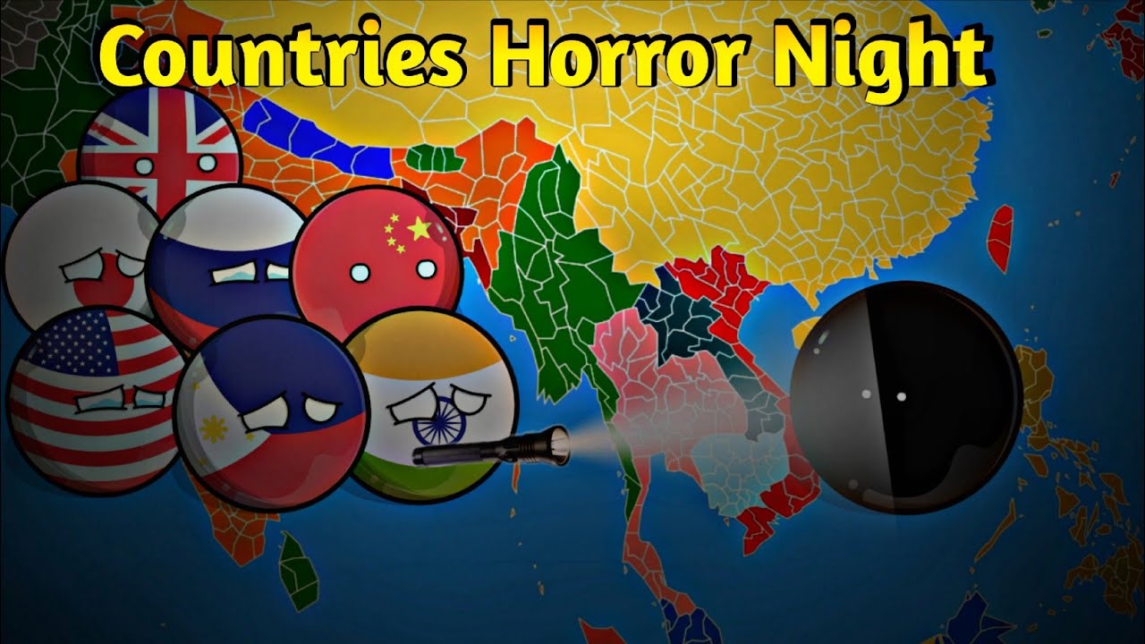 Страны ужасов Ночь 👻😱 [Смешно и страшно] 👻😴 [Эпизод 1] #countryballs #worldprovinces