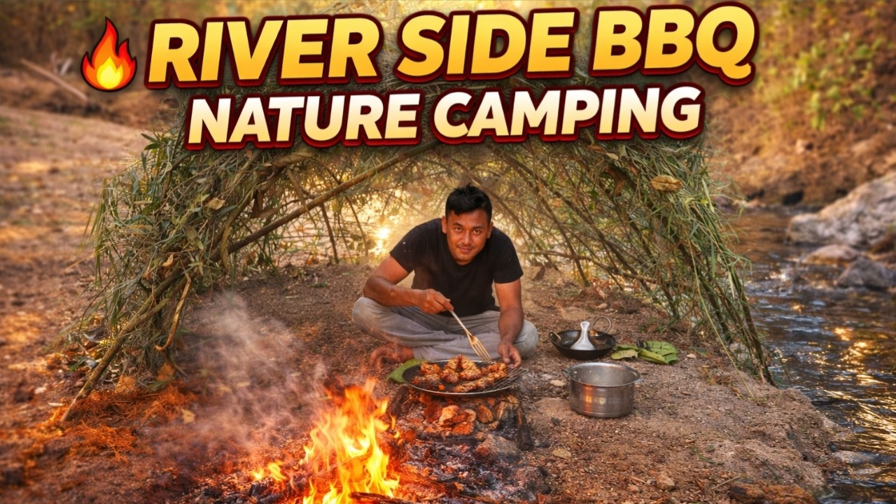 River side bbq nature camping || Raju madavedi 